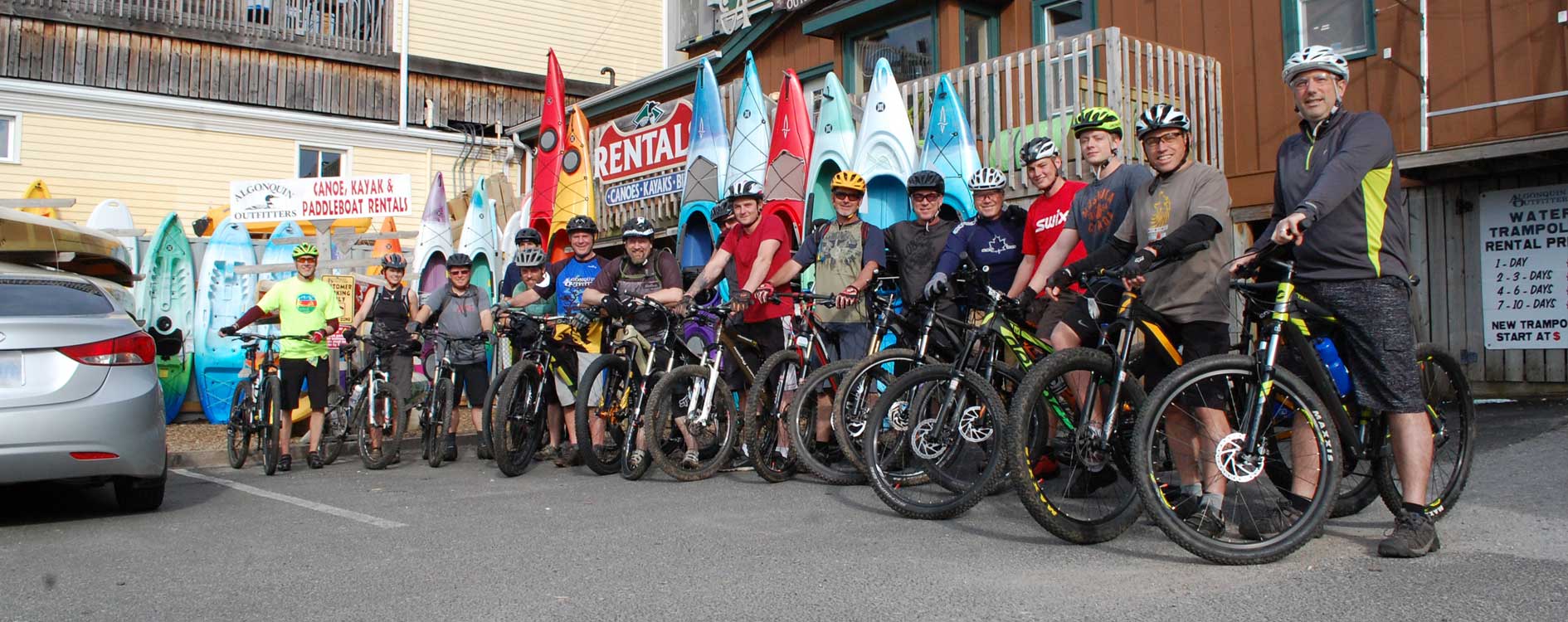 Bikers at Algonquin Outfitters