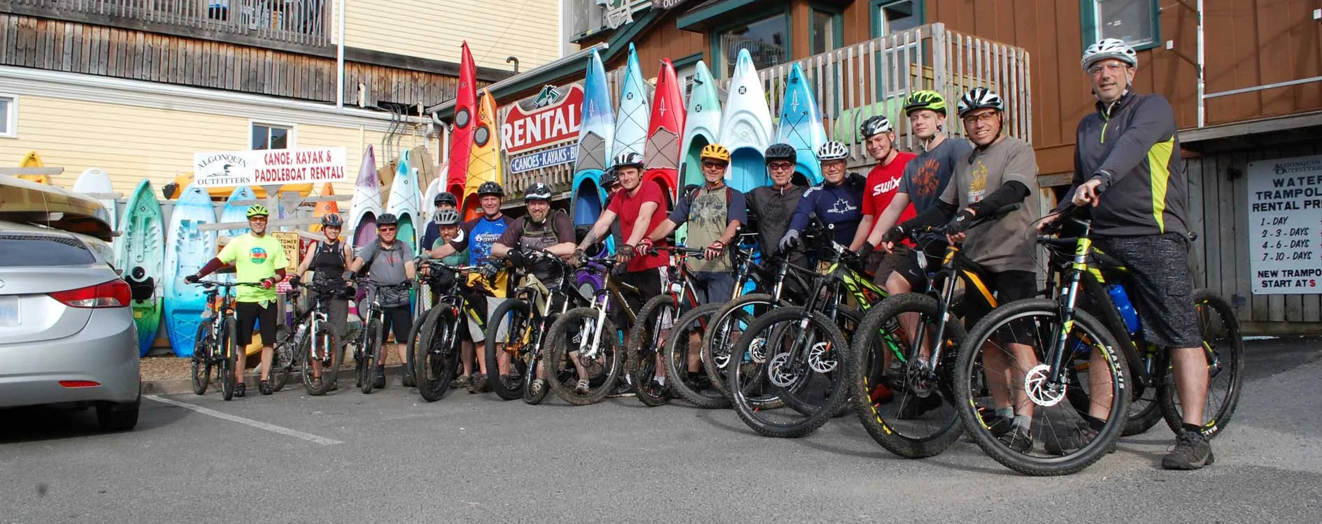 Bikers at Algonquin Outfitters