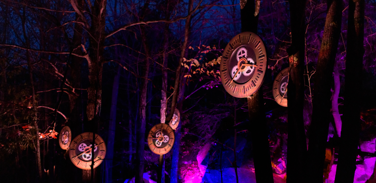 Clocks at Forest of Light